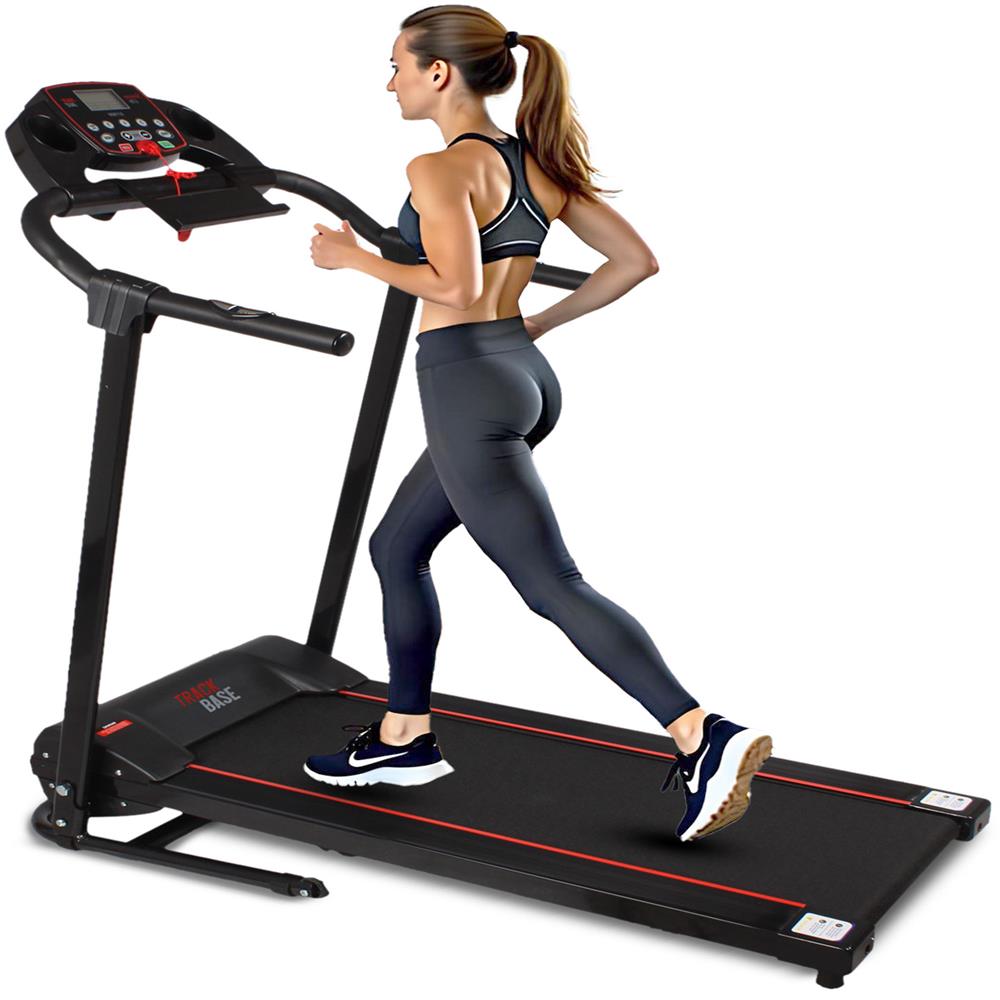 Electric Folding Treadmill, Compact Design, Bluetooth, 12 Modes