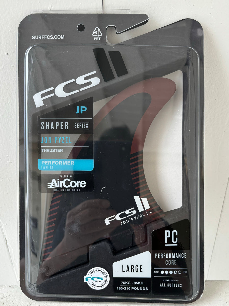 PYZEL FCS2 TRI FIN L size // PYZEL PC BLK/SHIRAZ TRI FIN L – Pyzel