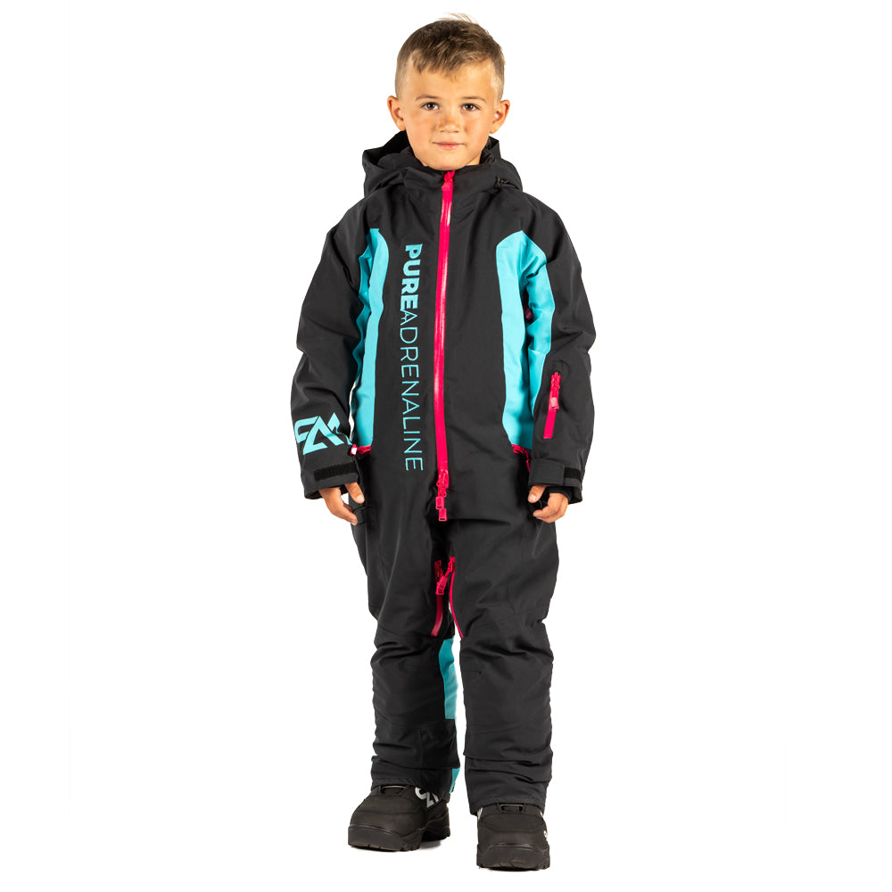 SQUIRT Youth Insulated Monosuit - Waterproof Kids Snowmobile Suit