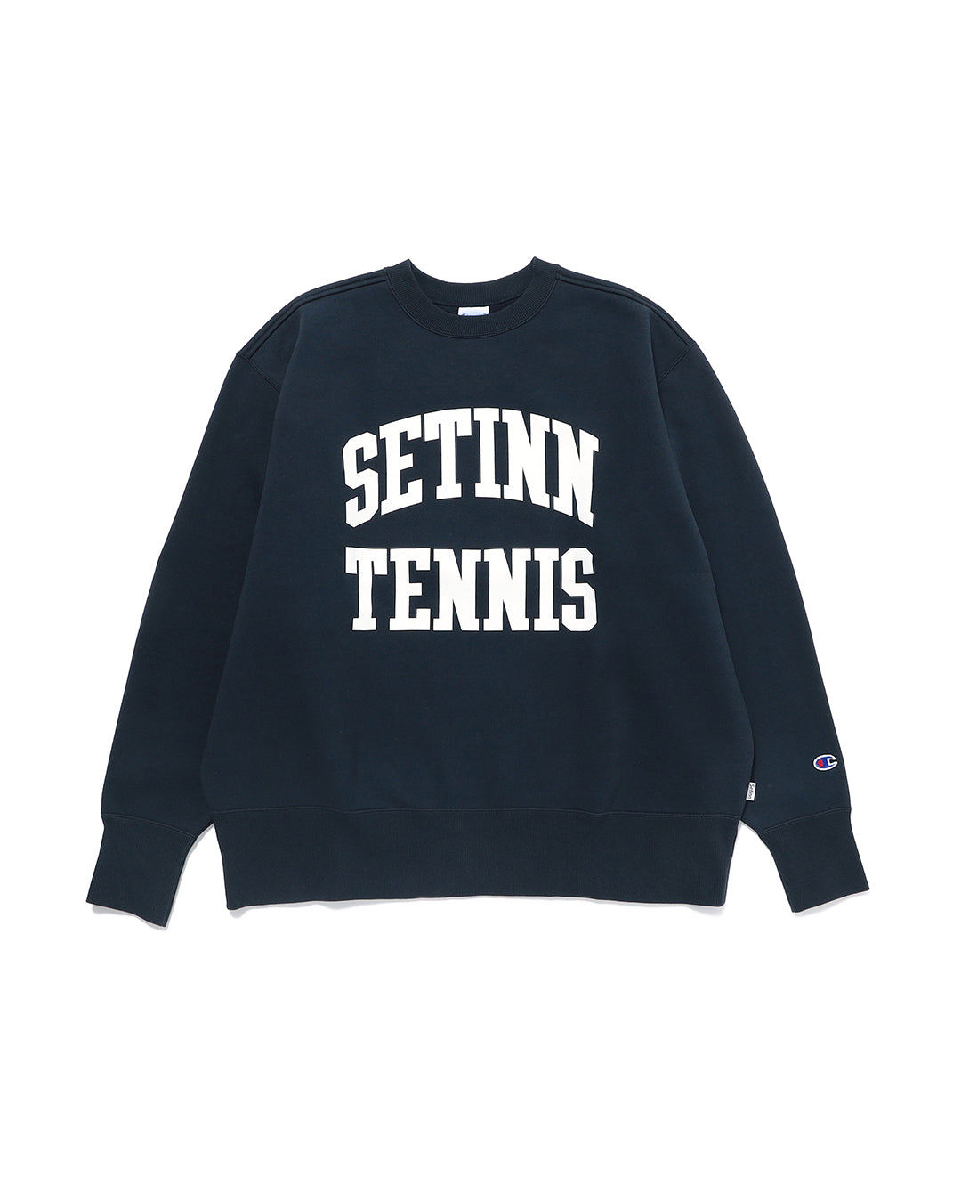 SETINN】Champion STN TENNIS CREW SWEAT - NAVY