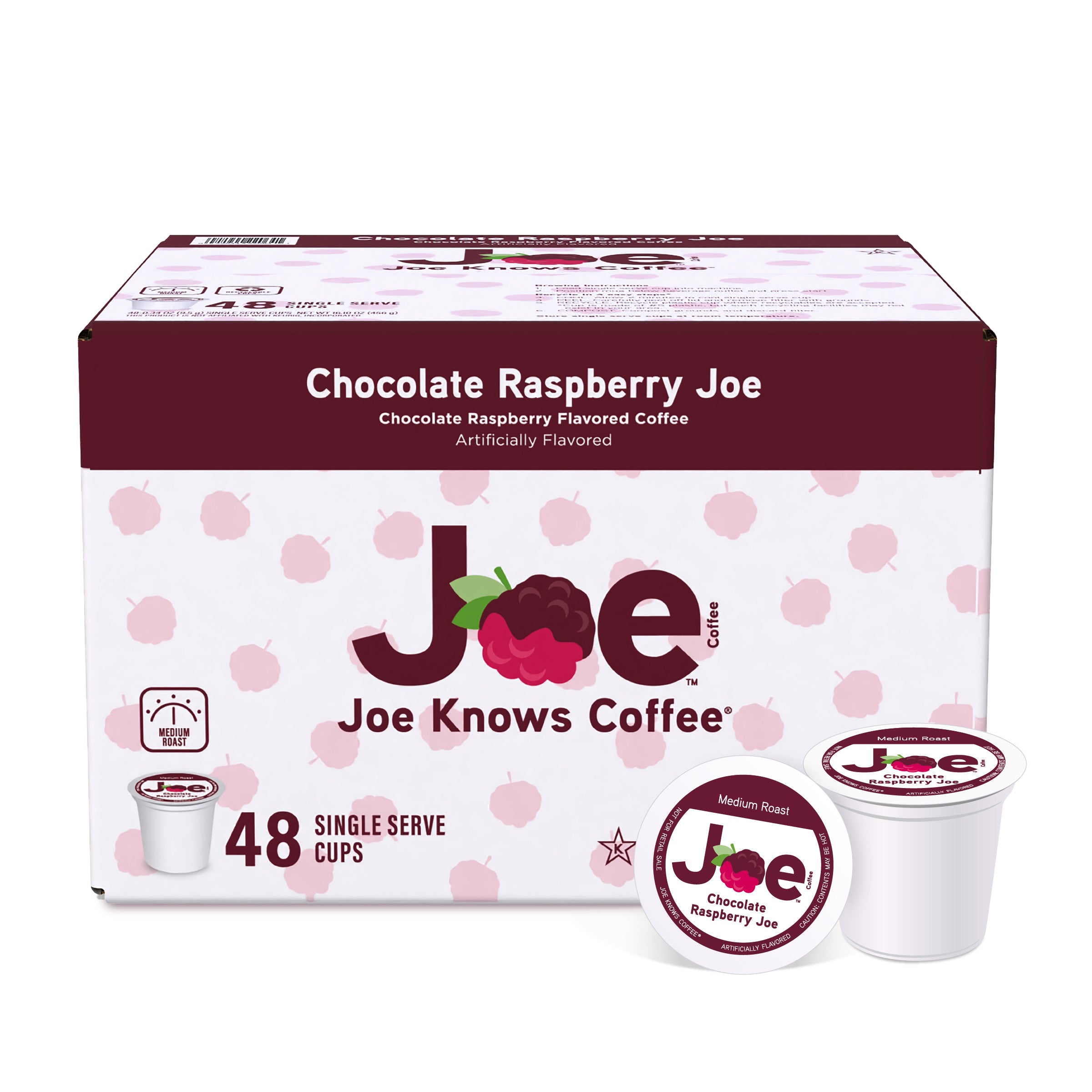 Joe Knows Coffee® Chocolate Raspberry Joe Single Serve 48ct Carton