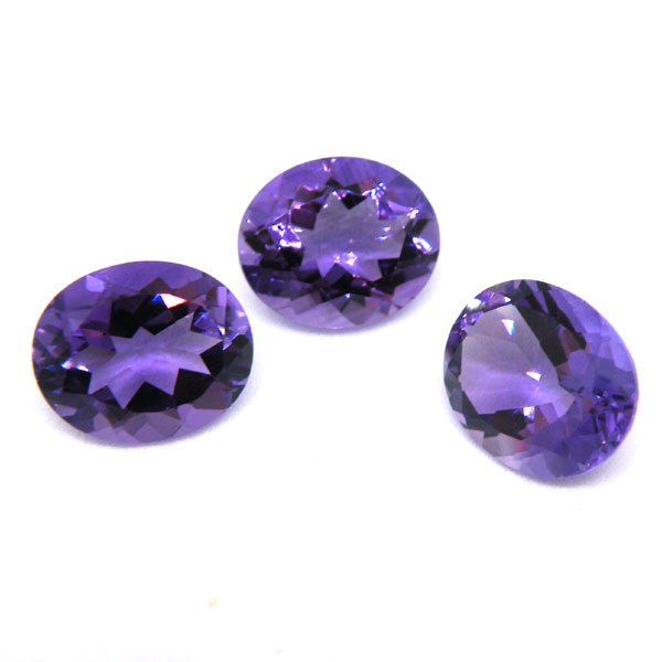 アメジストルース オーバルカット ジュエリーパーツ工房