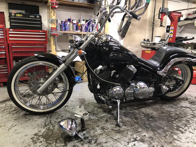 ヤマハ ドラッグスター250 トリプルツリー カスタム