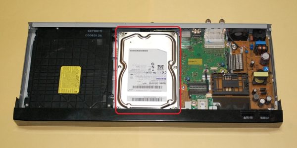 パナソニック DIGA ブルーレイレコーダー DMR-BRW1010 ハードディスク