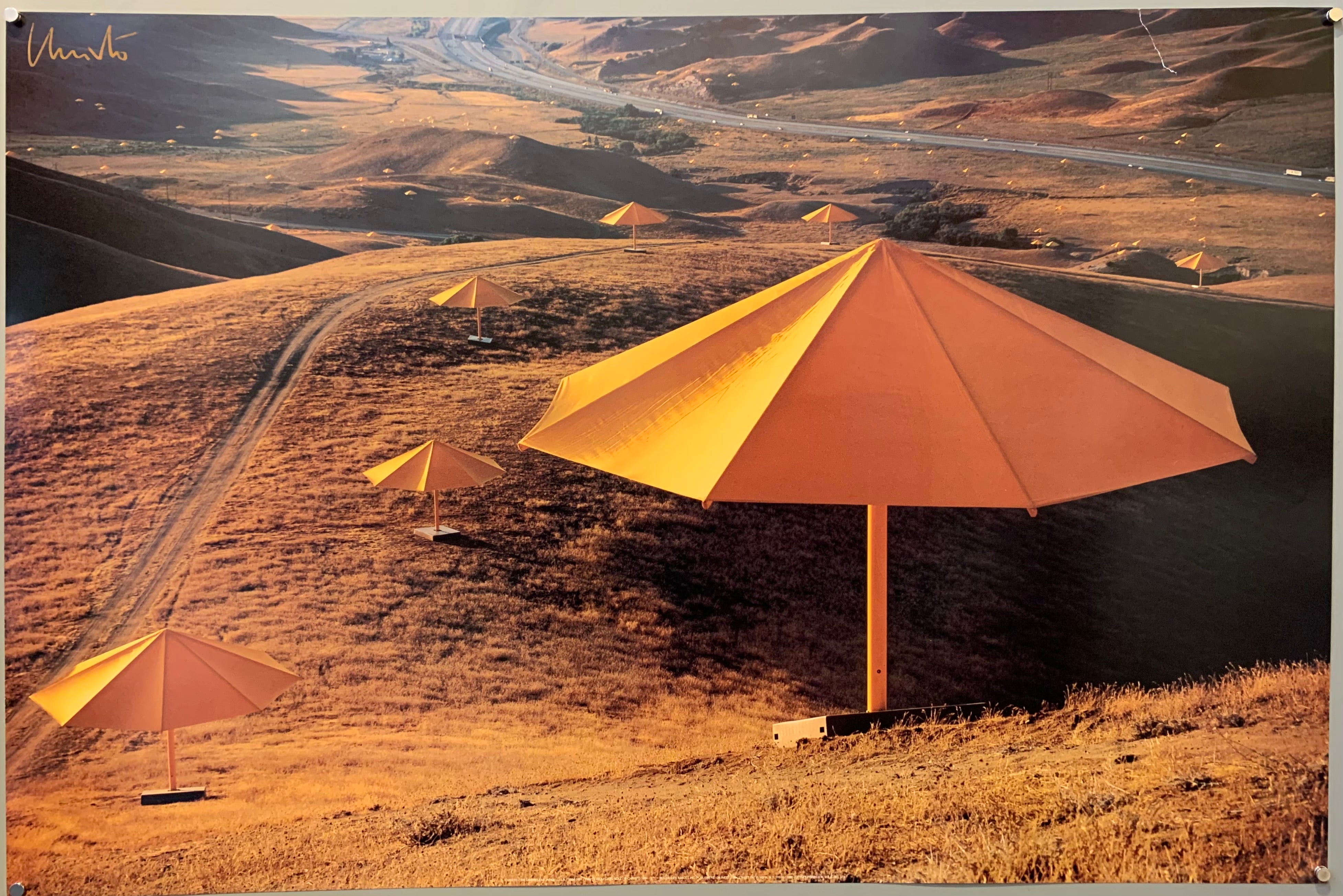 Christo The Umbrellas California U.S.A. Poster – Poster Museum