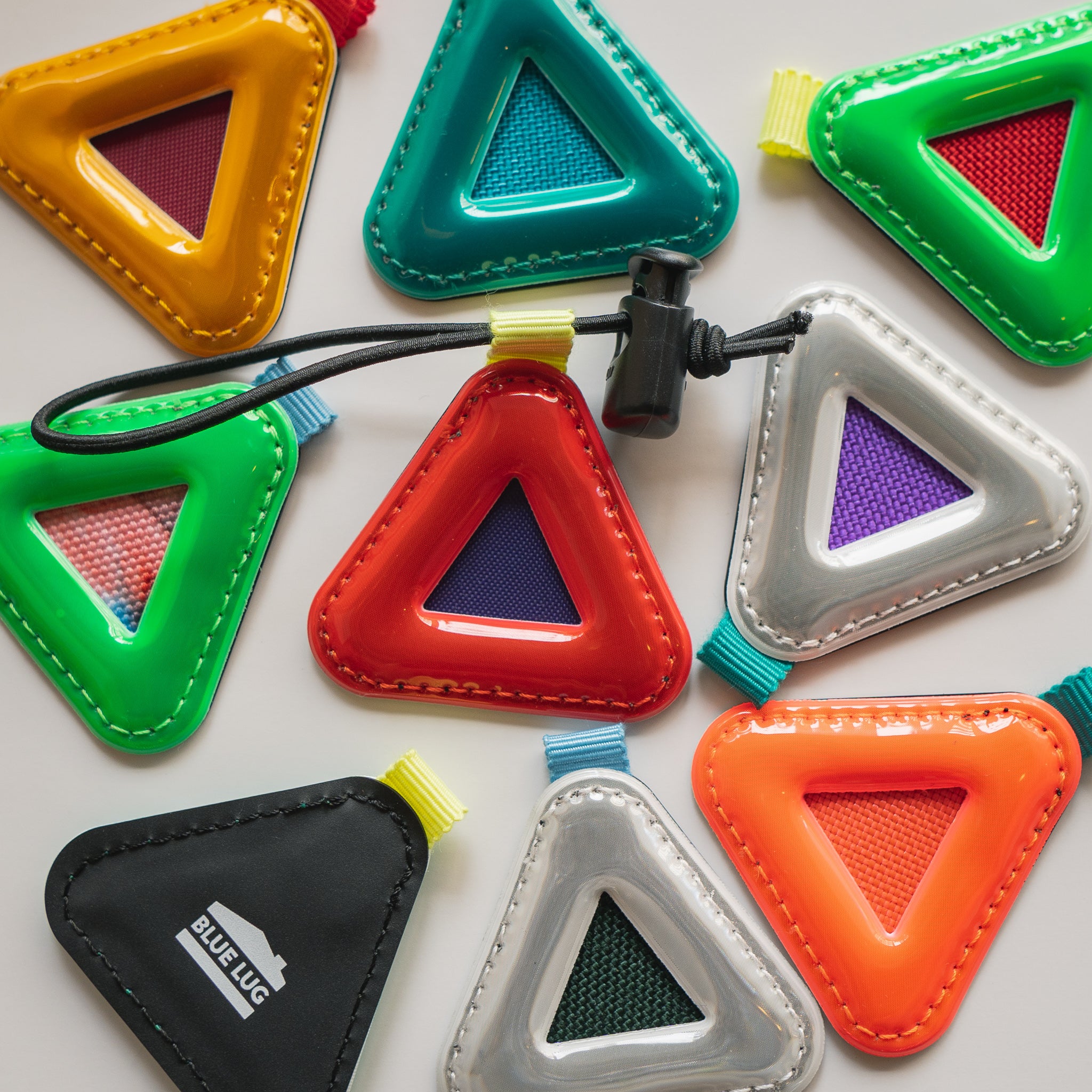 BLUE LUG* MINI triangle reflector – pop grumpy