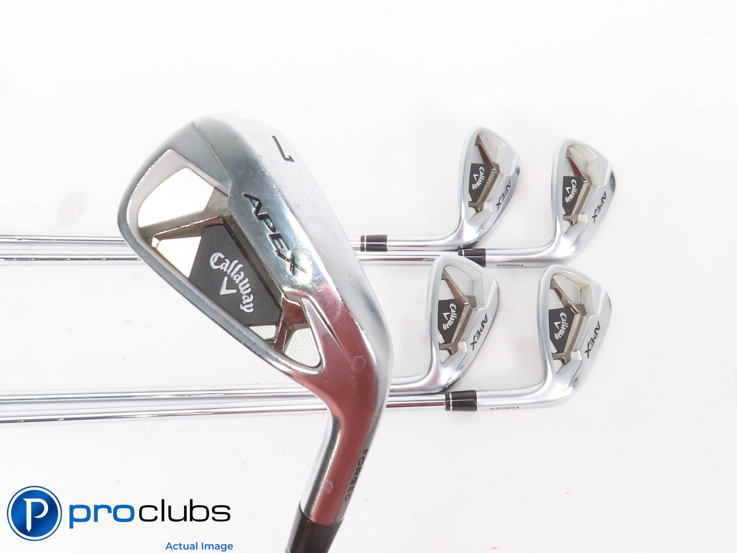 CALLAWAY '2021 APEX IRONS 7-PW,AW Steel Elevate 95 Regular Flex #43577