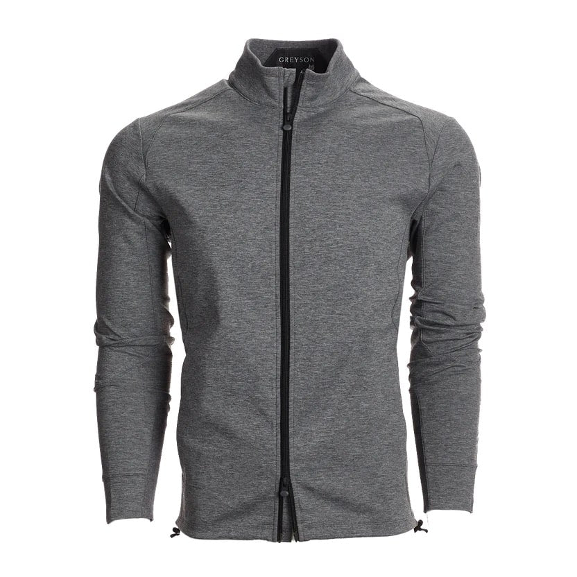 Sequoia Full Zip Jacket - Smoke Heather | Greyson Clothiers – Q