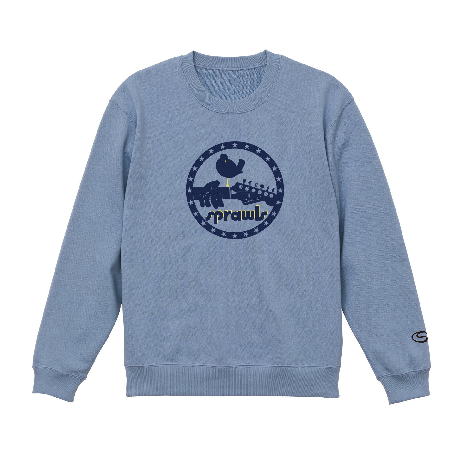 アメカジ スウェット トレーナー トップス 白 ロゴ デザイン ロック