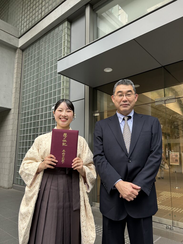 9月卒業式～佐藤彩音さんがご卒業～ | 早稲田大学「農村デザイン研究」