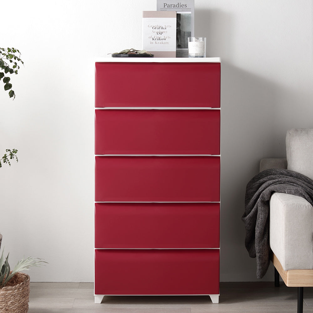 ホコリが入りにくいチェスト プラスチック製 日本製/すっきりとした脚