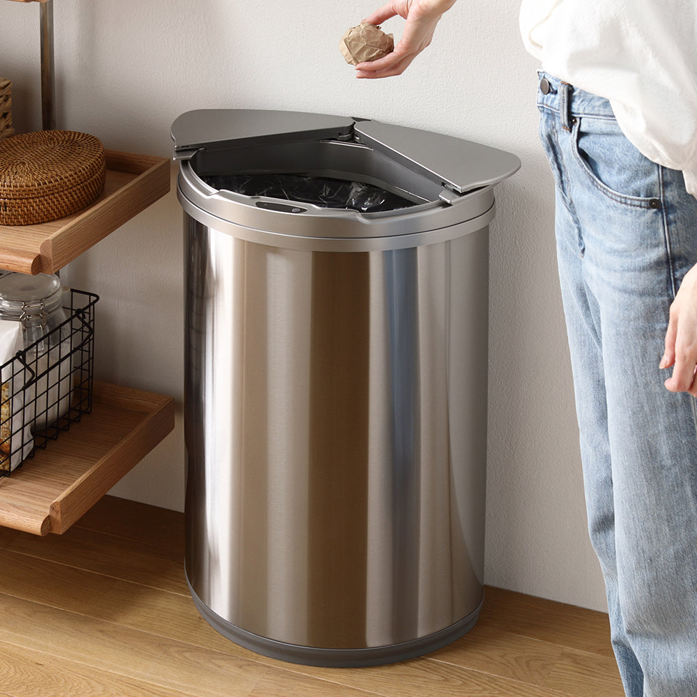 自動開閉センサー付き ゴミ箱 （横開き）47L/手をかざすだけで蓋が開く