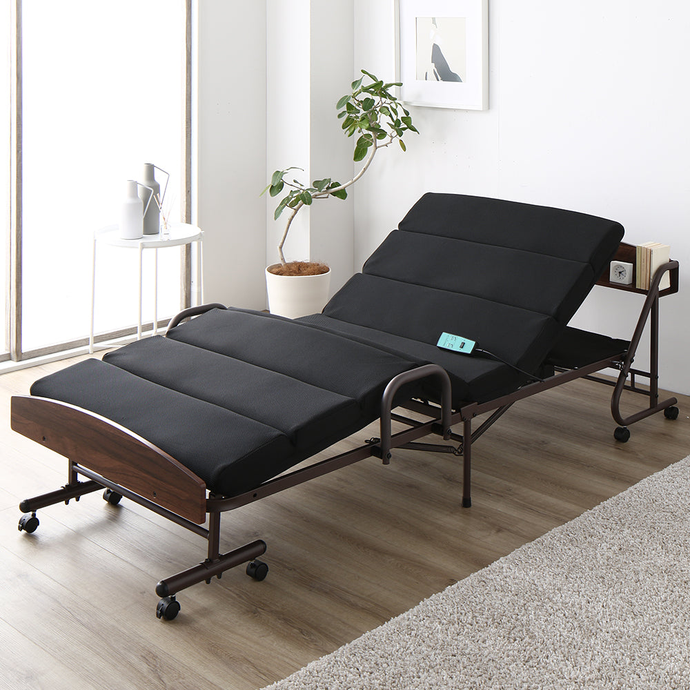 棚付き 電動リクライニングベッド/2口コンセント付き – RASIK（ラシク