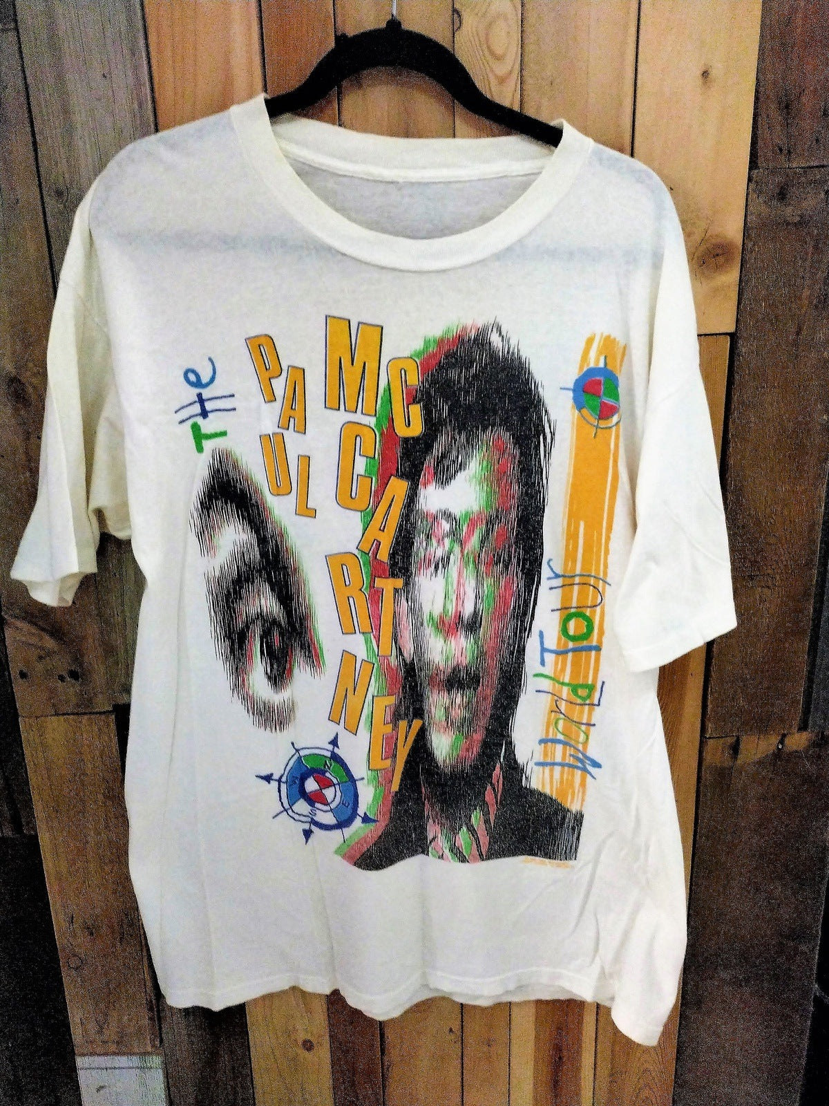 Paul McCartney Original 1989/90 World Tour T Shirt Size XL