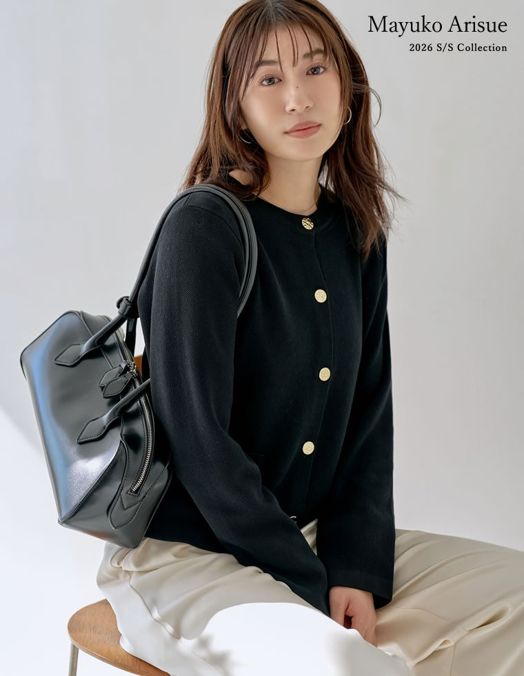 水色 ボタン付きカーディガン reroomゴルフウェア ゴルフウェア/ゴルフ