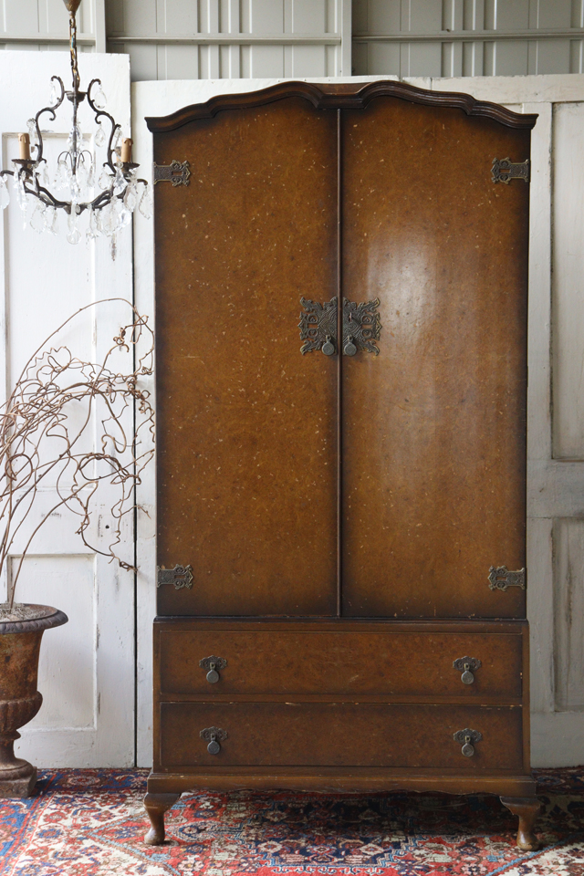 X264 英国アンティーク ワードローブ 収納