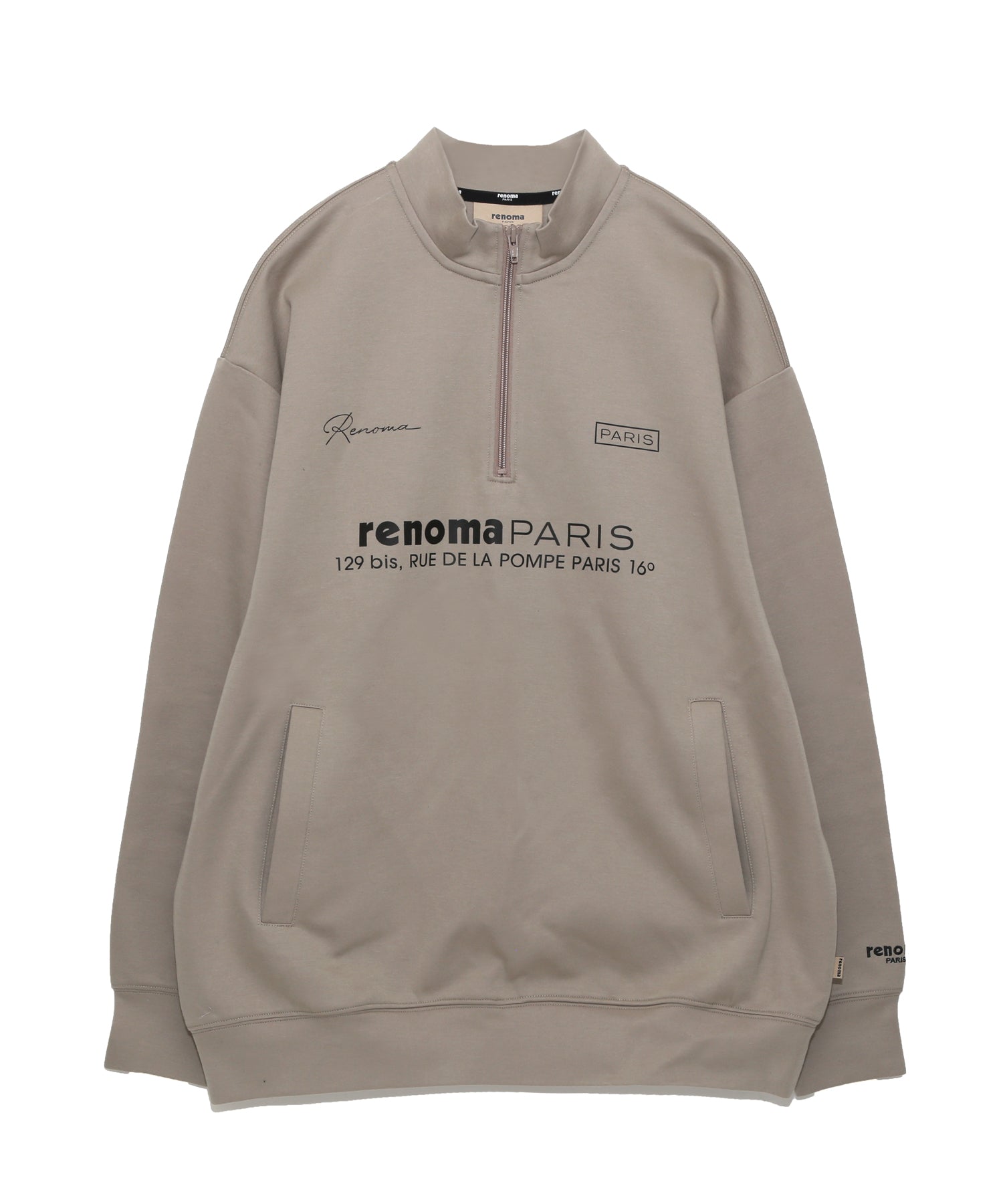 CVC DOUBLE HALF-ZIP MOCK NECK L/S – renoma golf