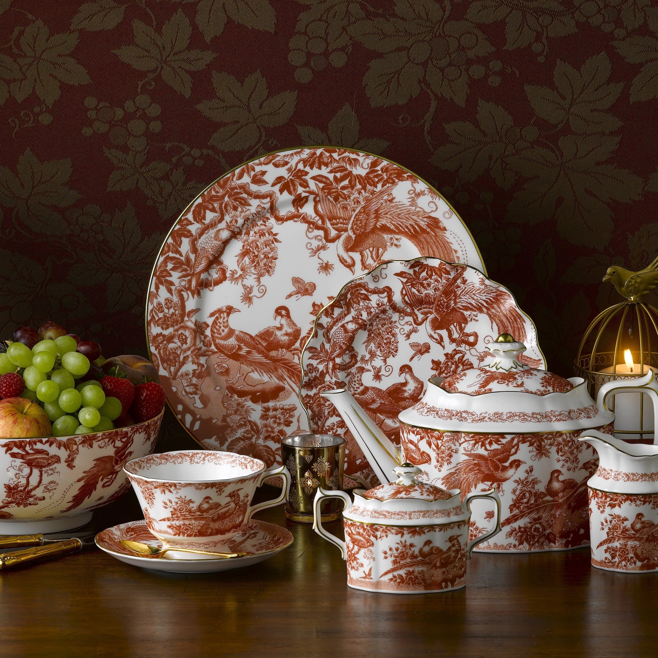 未使用 ロイヤルクラウンダービー オールドエイビス プレート2枚セット