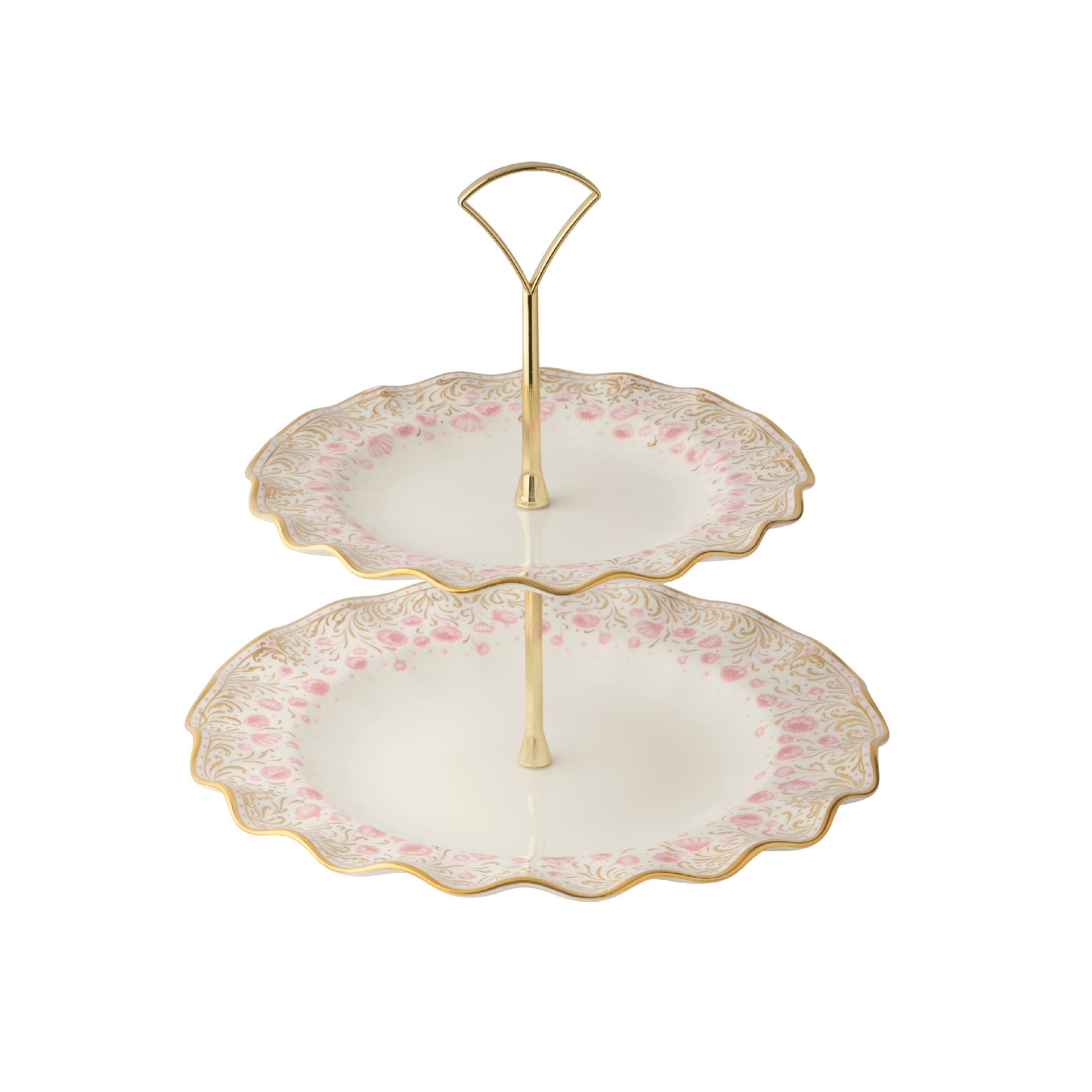 ロイヤルピオニー ピンク ケーキスタンド(2段) – ロイヤルクラウンダービー