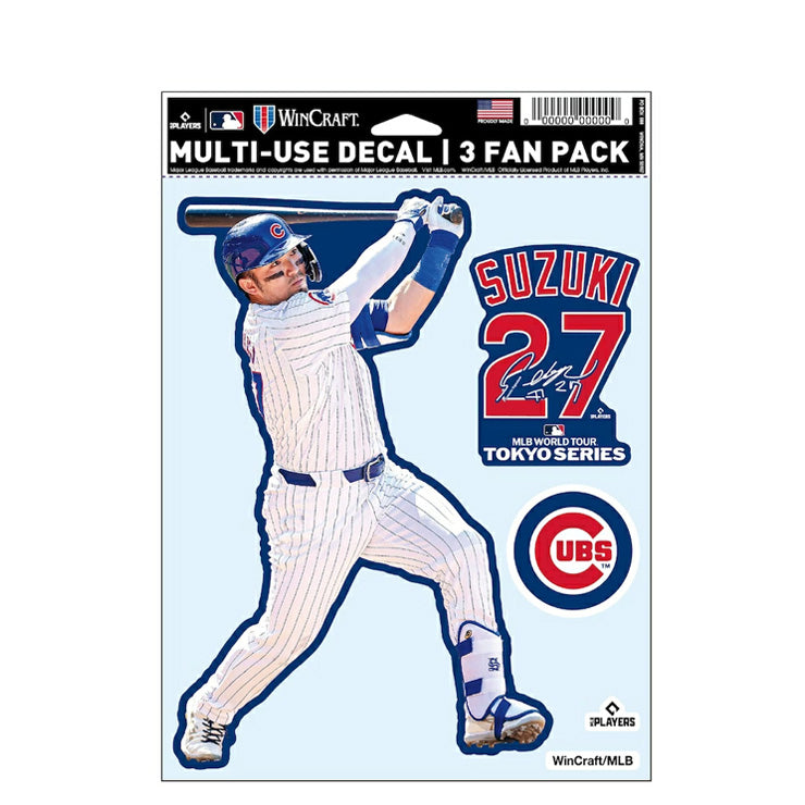 鈴木誠也 MLB Tokyo Series 2025 ファンデカール シール 3枚入り 東京