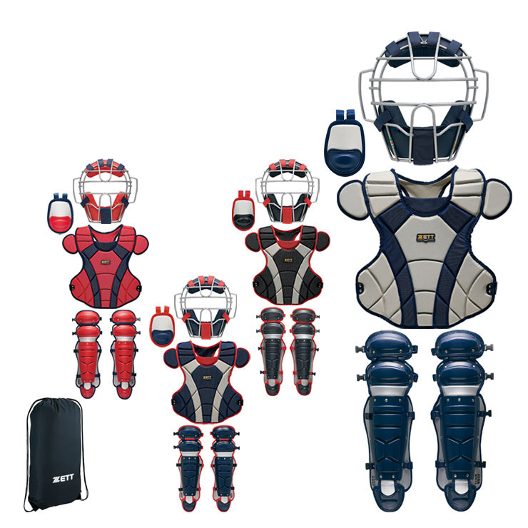 ゼット 一般軟式 キャッチャー防具 4点セット マスク プロテクター