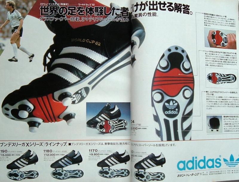 昭和59年（1984年）頃 のアディダスの取替式スパイク いろいろ