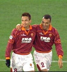 AS Roma 1999/2000 HOME ＃8 NAKATA | Pomerasky Football Shirts