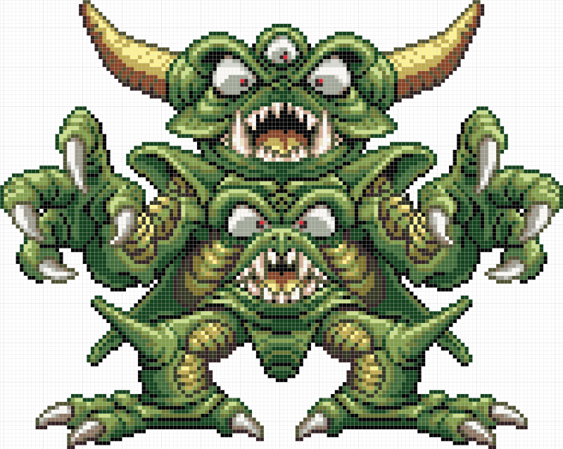 クロスステッチ：デスピサロ PS版 | クロスステッチ フリーチャート