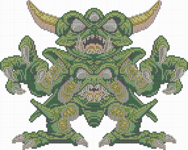 クロスステッチ：デスピサロ PS版 | クロスステッチ フリーチャート