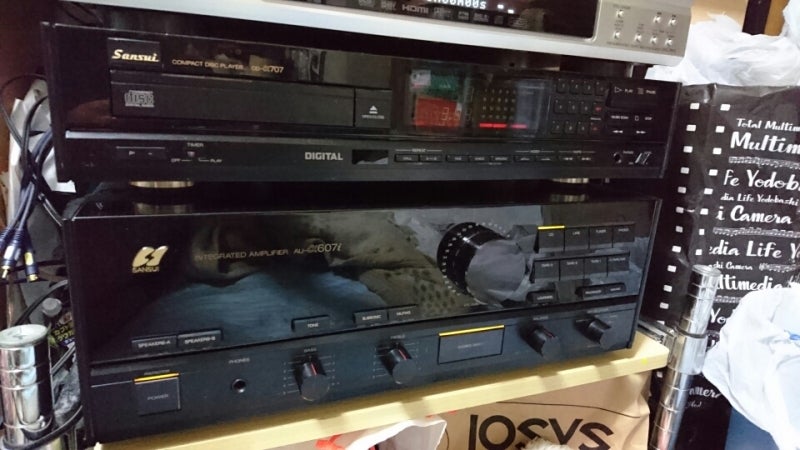 遂に念願のサンスイプリメインアンプAU-α607i動作品ジャンク確保 | K'S
