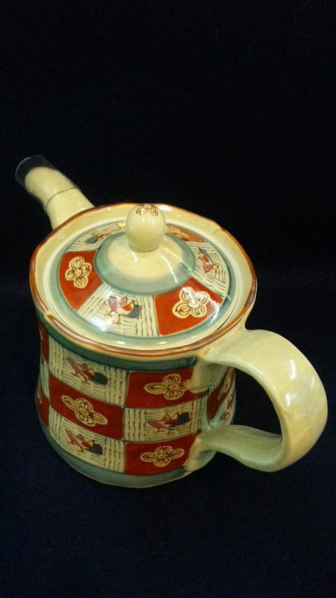 波佐見焼 清山窯 新茜千鳥 Mポット | 陶柿園三代目若旦那ブログ