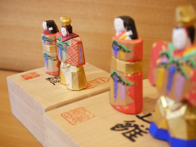 奈良一刀彫 白鹿園染川宗進作の立雛 | 愛知県名古屋市の着物屋 きもの