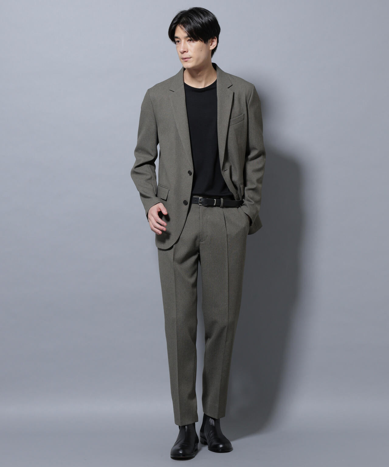 Damerino」LANATEC(R) メランジ オックス ストレッチ セットアップ