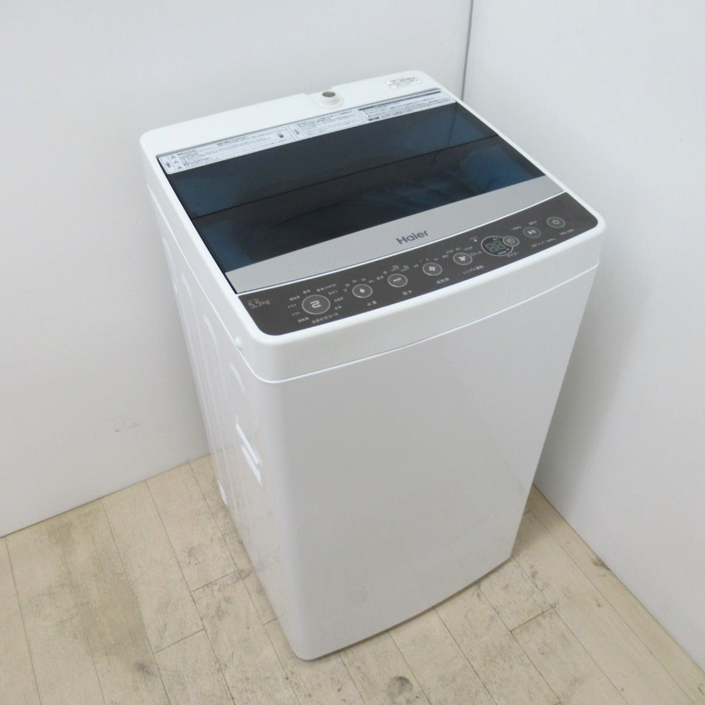 Haier ハイアール 全自動洗濯機 JW-C55A 5.5kg 2018年製 ブラック 簡易