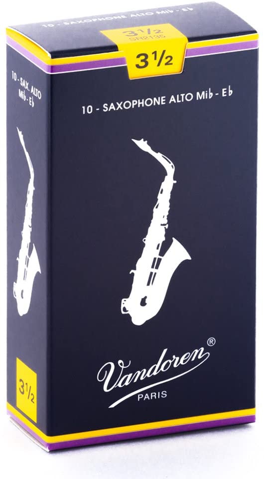 Vandoren Alto Saxophone Reeds - Box of 10 (Choose Strength