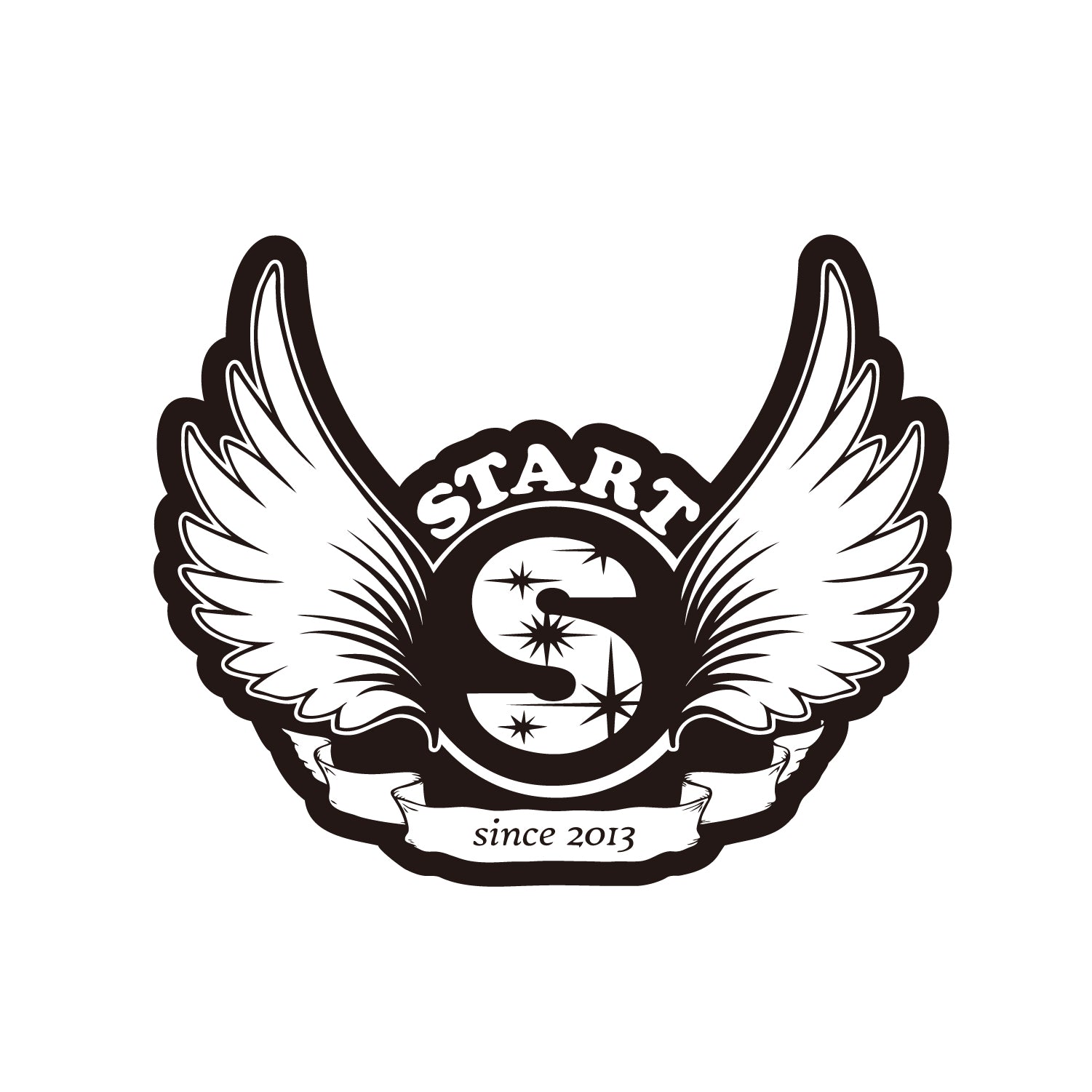 特大】START羽根ロゴステッカーL / ホワイト – START公式オンラインストア
