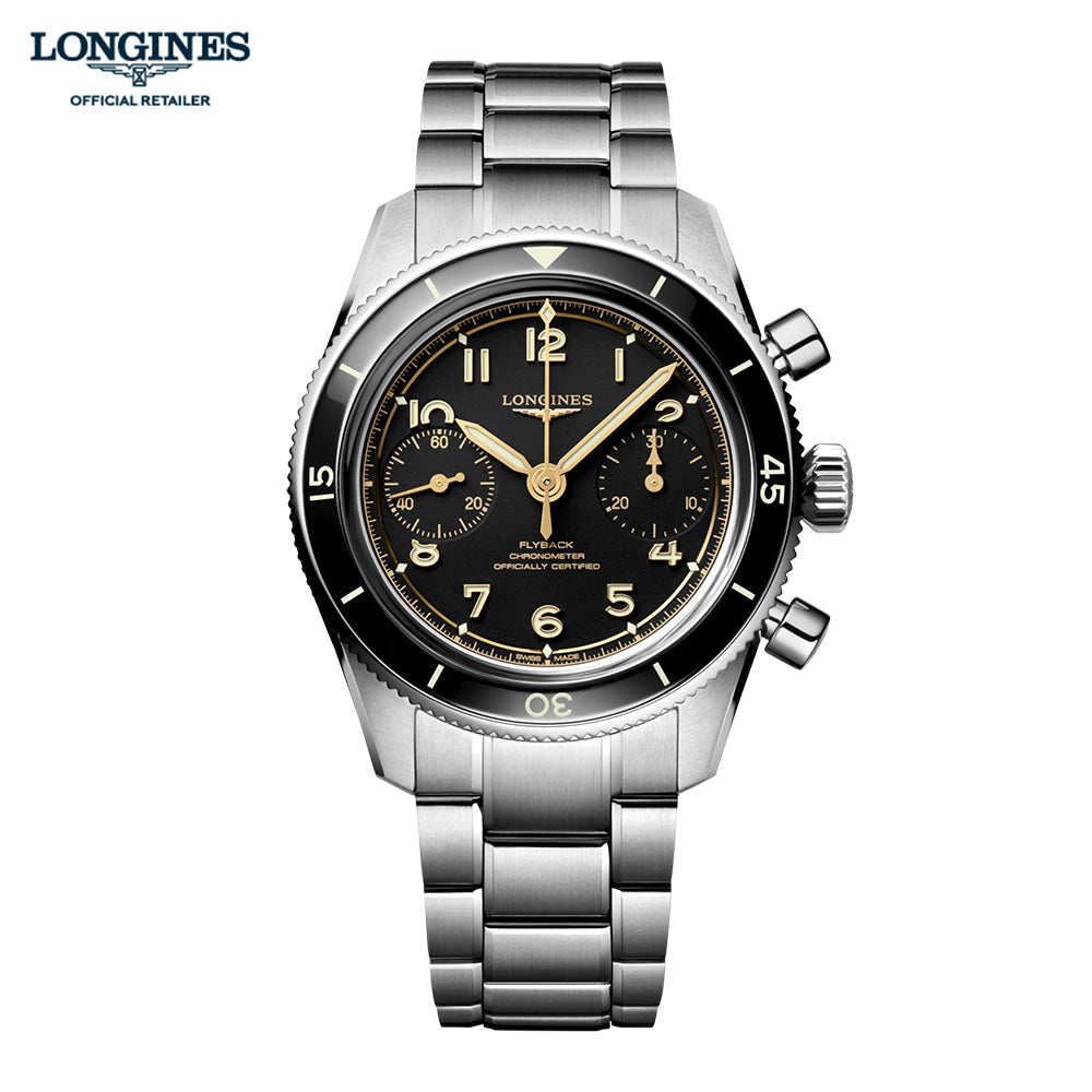 ロンジン スピリット パイロット フライバック 手巻き 39.5mm L3.721.4