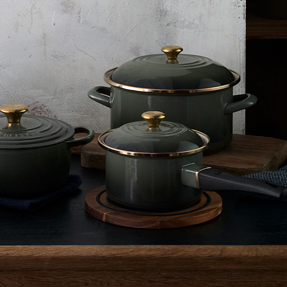 LE CREUSET(ル・クルーゼ) EOS ソースパン 14cm タイム (ゴールド