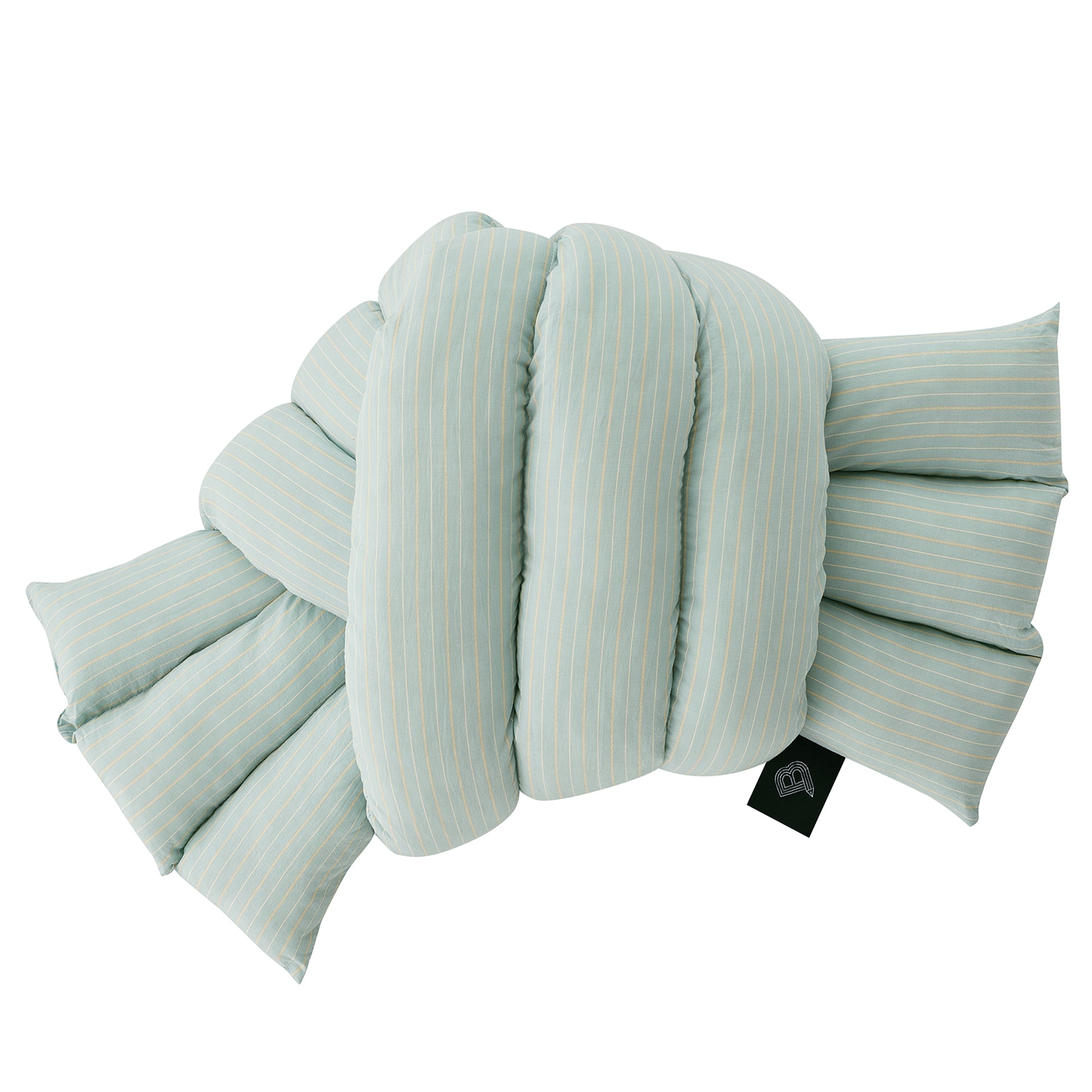 Musubi Cushion - Cotton Stripe | Hudson Green Breeze