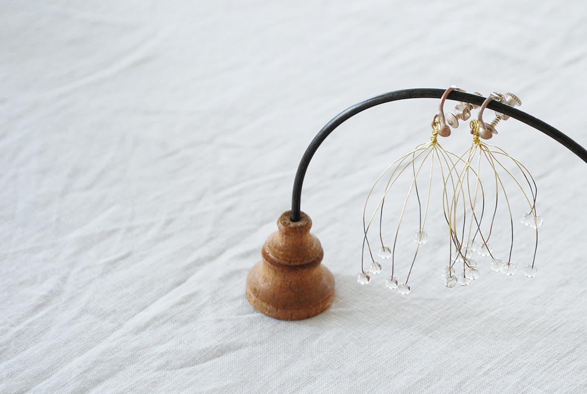 ガラスのモビールとアクセサリー ：オカベマキコ | SUNNY CLOUDY RAINY