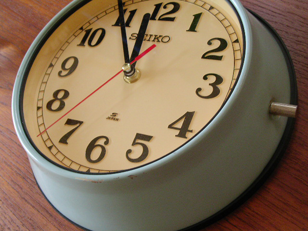 ビンテージ SEIKO/セイコー 船舶用時計 壁掛時計 バス時計 昭和レトロ