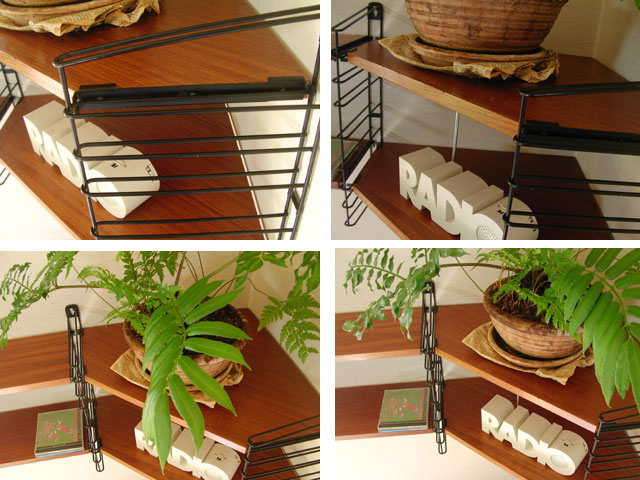 50'ビンテージ wallshelf チーク ウォール シェルフ 飾り棚 オランダ