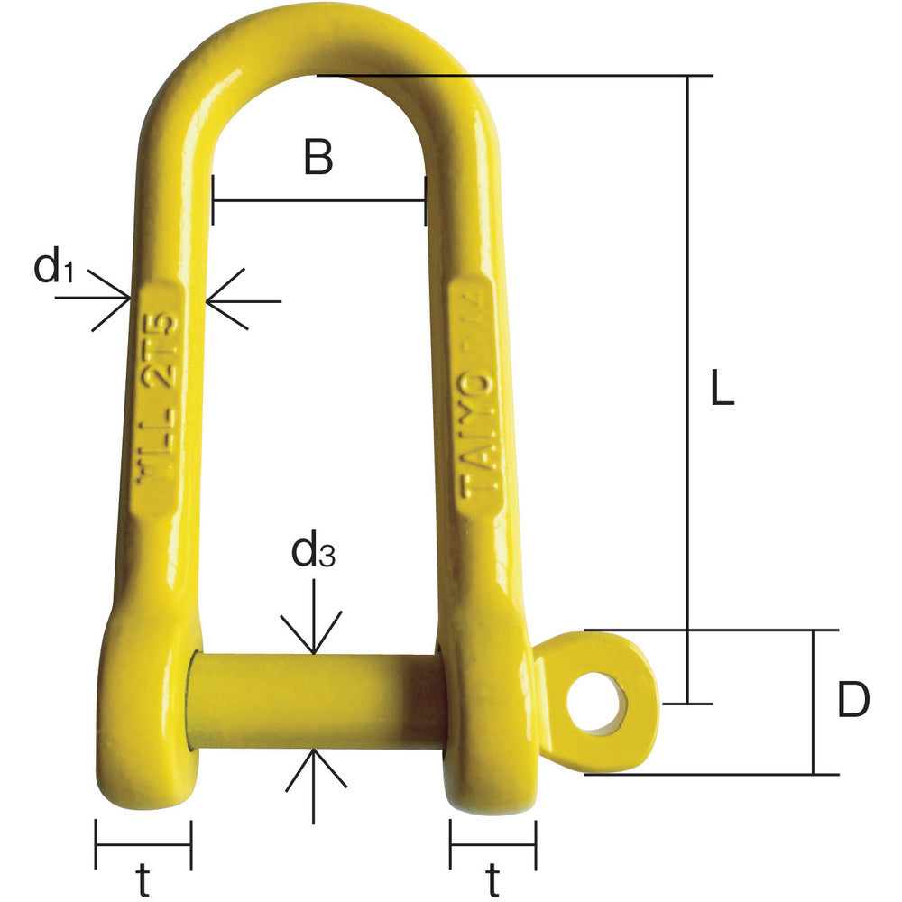 大洋 強力長シャックル 脱落防止 【直送品】 返品・キャンセル・他商品