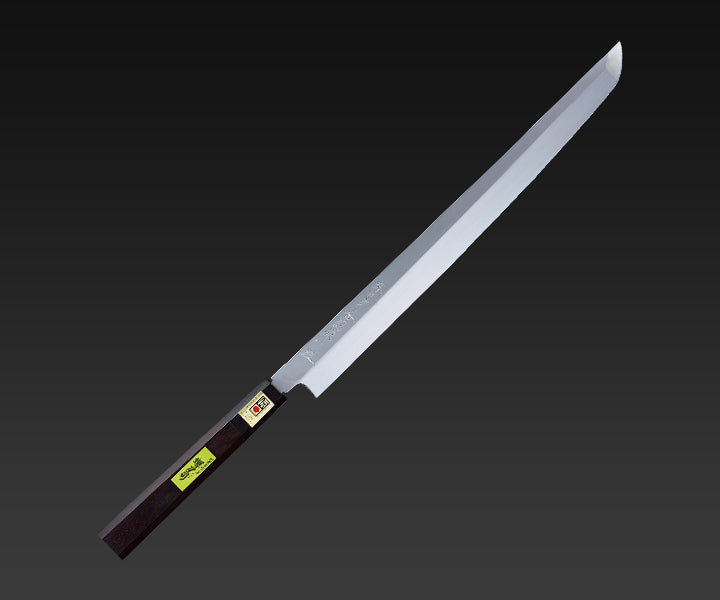 堺の包丁】岩國作 本焼 刺身（蛸引 先丸） – 堺刀司オンラインショップ