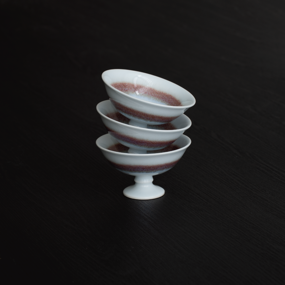 環（tamaki） 高台鉢（レッド） – 鉢・ボール – 一流レストラン愛用