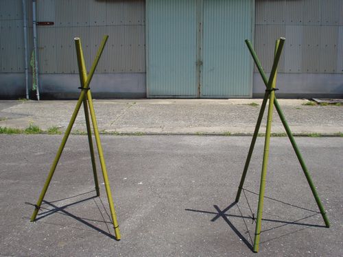 SKK 流しそうめん用 プラ竹（青竹）」【SKK佐々木工業】