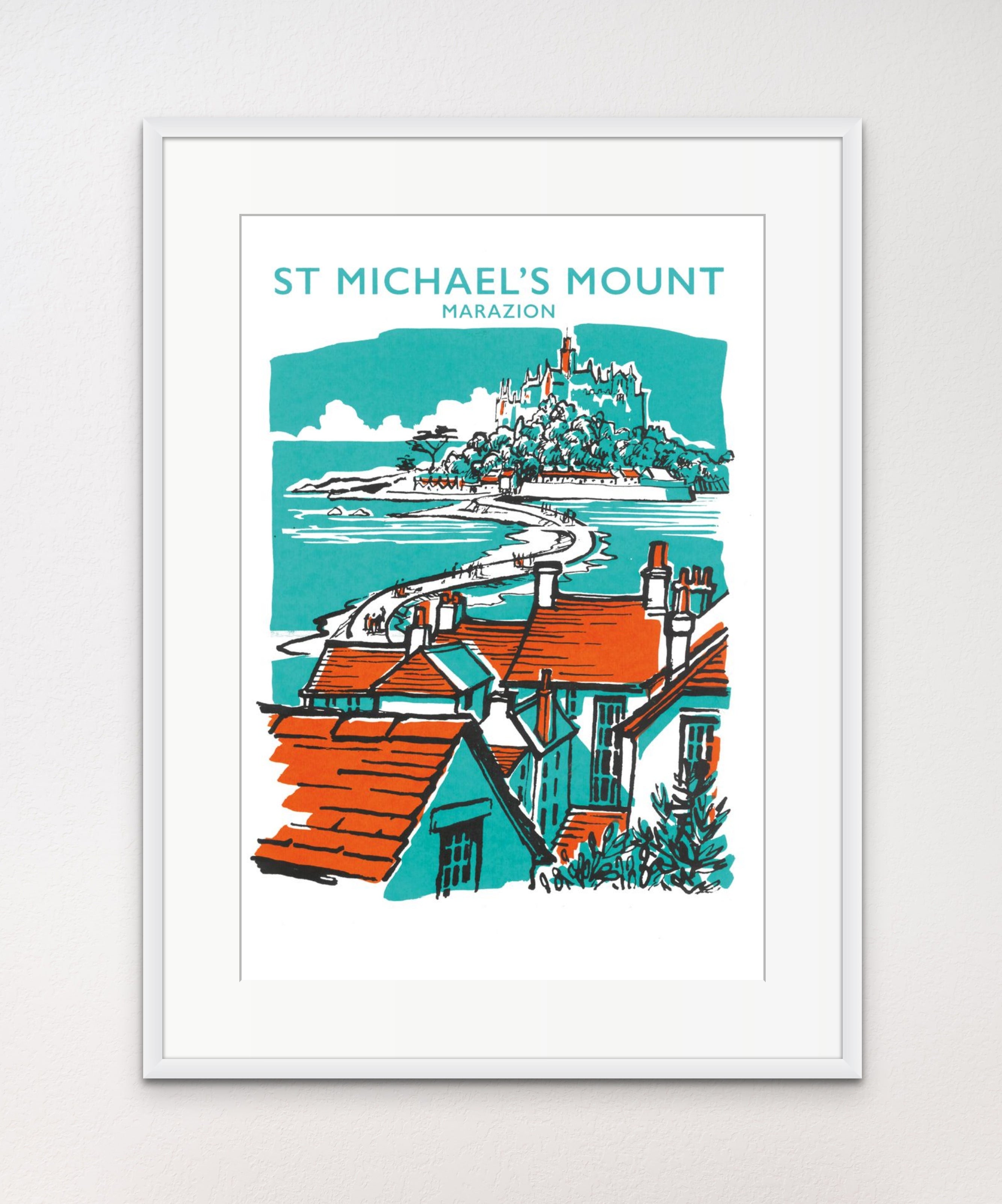 St Michael's Mount Marazion Screen Print – Sarah Bell Art
