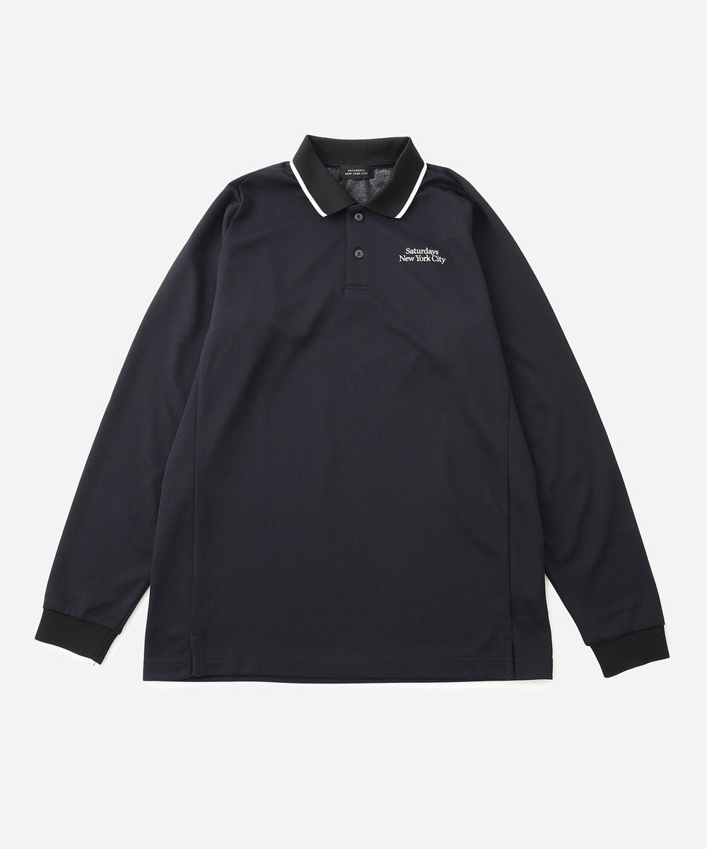 Cupro Pique LS Polo | Saturdays NYC Japan