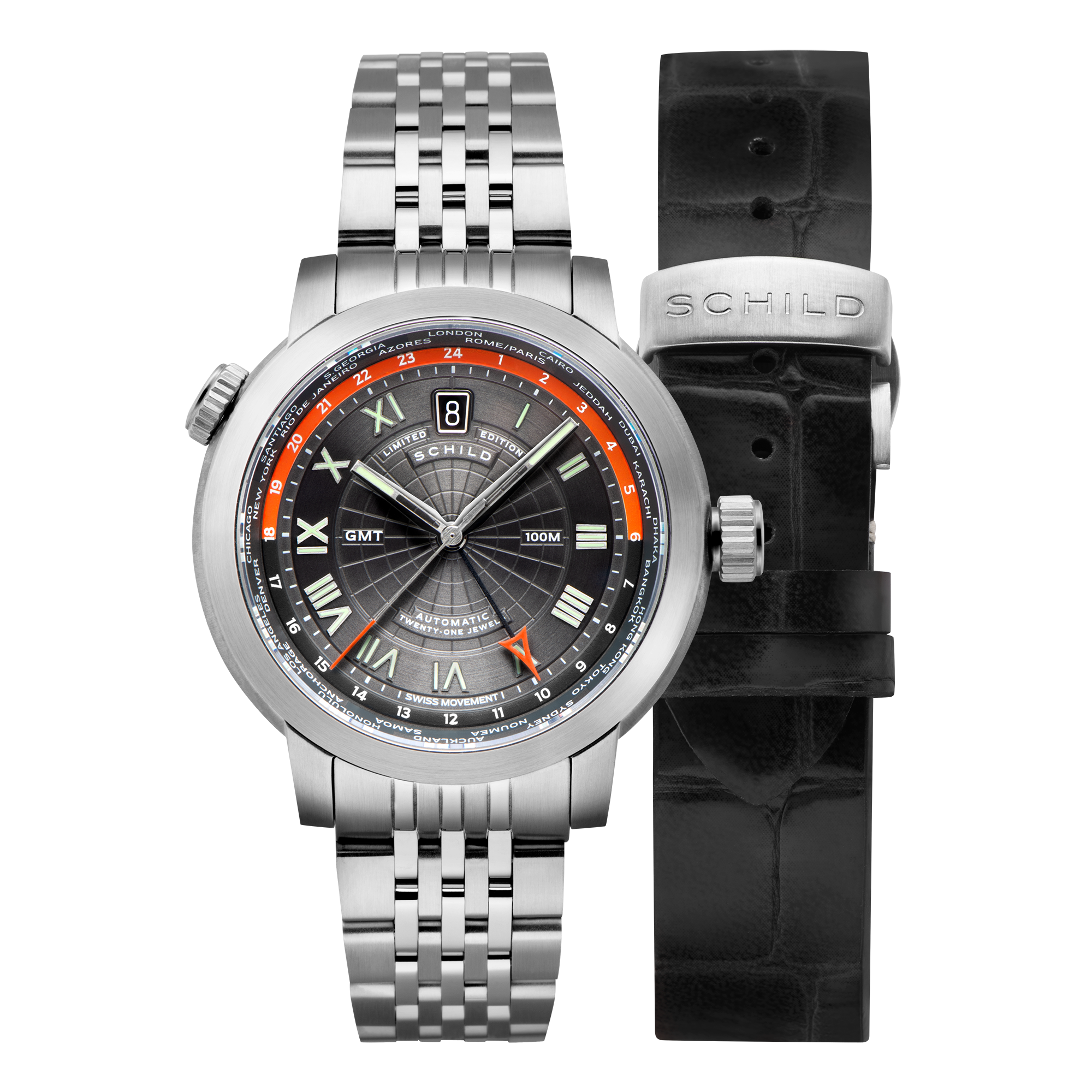 Dusky Silver | Heinrich Swiss Gmt – Schild 1896