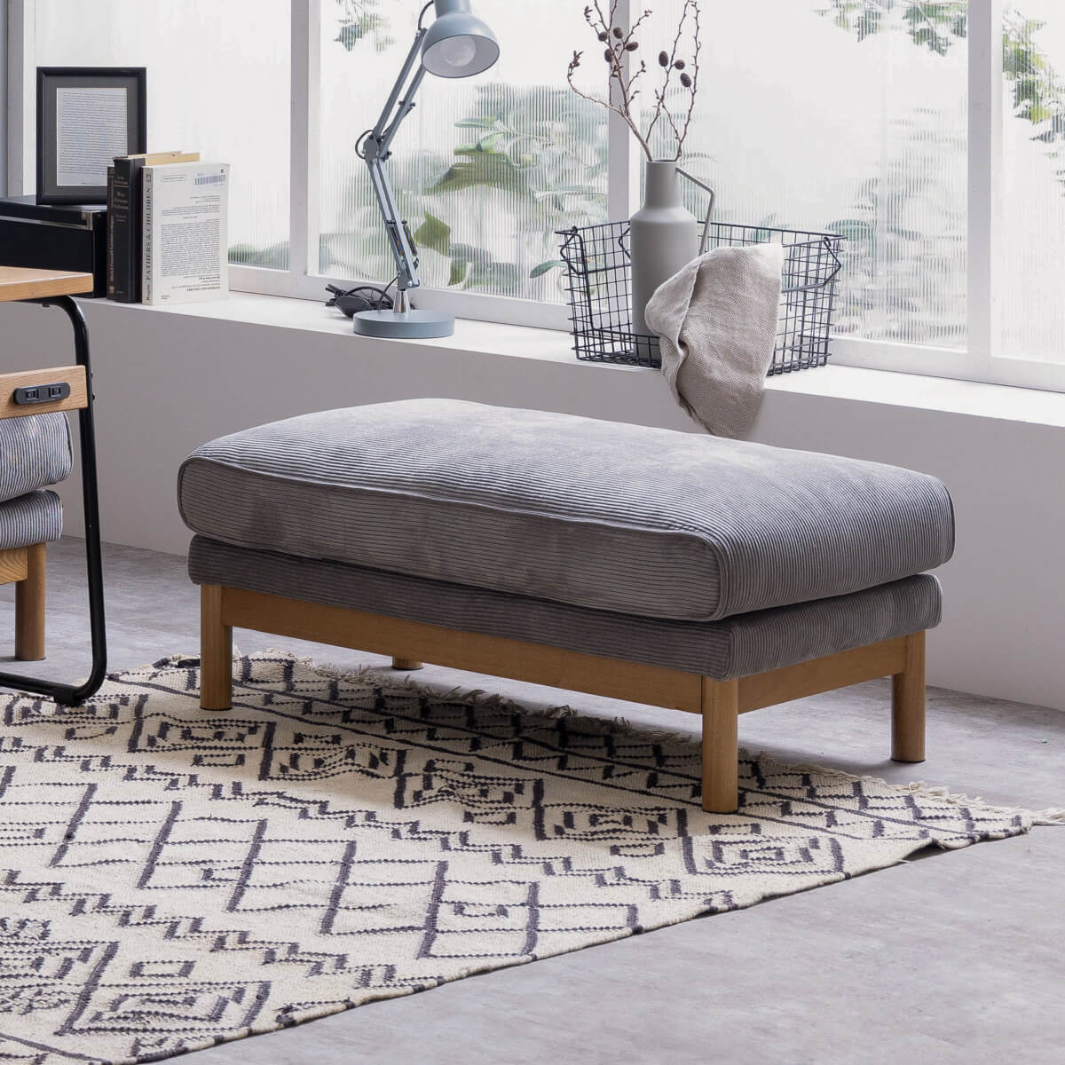 パンネ オットマン 幅95cm